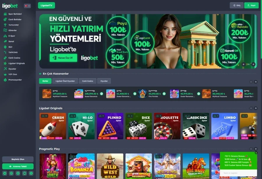 Ligobet ekran görüntüsü